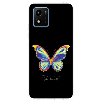 Picasee διαφανής θήκη σιλικόνης Vivo Y01 - Diamanty Black