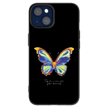 Picasee Μαύρη θήκη σιλικόνης για Apple iPhone 14 - Diamanty Black