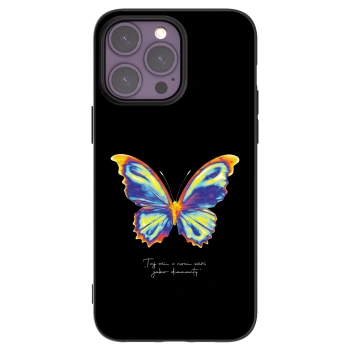 Picasee Μαύρη θήκη σιλικόνης για Apple iPhone 14 Pro Max - Diamanty Black