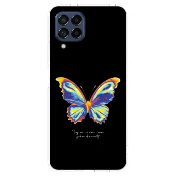 Picasee διαφανής θήκη σιλικόνης Samsung Galaxy M53 5G - Diamanty Black