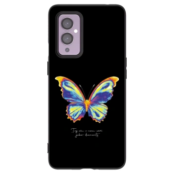 Picasee Μαύρη θήκη σιλικόνης για OnePlus 9 - Diamanty Black