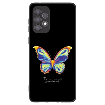 Picasee Μαύρη θήκη σιλικόνης για Samsung Galaxy A73 5G - Diamanty Black