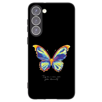Picasee Μαύρη θήκη σιλικόνης για Samsung Galaxy S23+ 5G - Diamanty Black