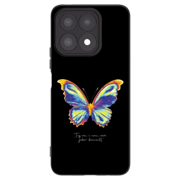 Picasee Μαύρη θήκη σιλικόνης για Honor X8a - Diamanty Black