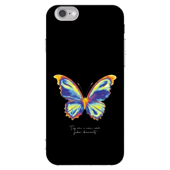 Picasee διαφανής θήκη σιλικόνης Apple iPhone 6/6S - Diamanty Black