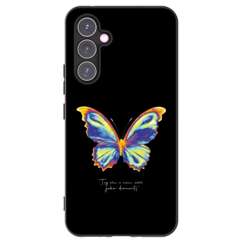 Picasee Μαύρη θήκη σιλικόνης για Samsung Galaxy A54 5G A546B - Diamanty Black