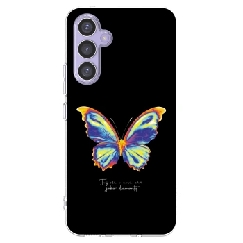 Picasee διαφανής θήκη σιλικόνης Samsung Galaxy A54 5G A546B - Diamanty Black