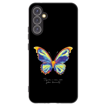 Picasee Μαύρη θήκη σιλικόνης για Samsung Galaxy A34 5G A346B - Diamanty Black