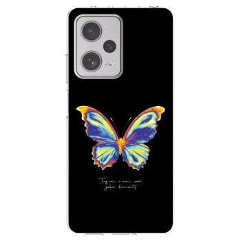 Picasee διαφανής θήκη σιλικόνης Xiaomi Redmi Note 12 Pro+ 5G - Diamanty Black