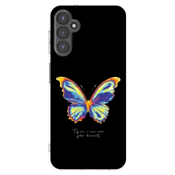 Picasee διαφανής θήκη σιλικόνης Samsung Galaxy A14 4G A145R - Diamanty Black
