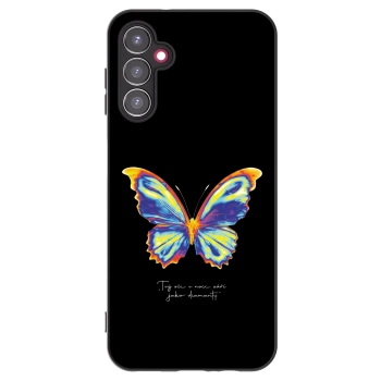 Picasee Μαύρη θήκη σιλικόνης για Samsung Galaxy A14 5G A146P - Diamanty Black