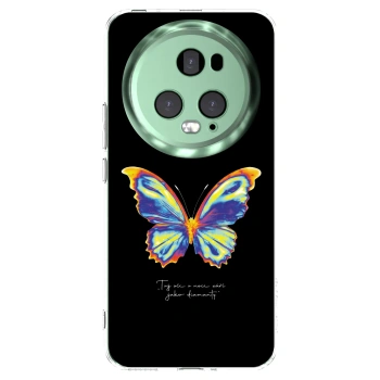Picasee διαφανής θήκη σιλικόνης Honor Magic5 Pro - Diamanty Black
