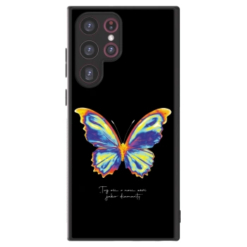 Picasee ULTIMATE CASE PowerShare για Samsung Galaxy S22 Ultra 5G - Diamanty Black