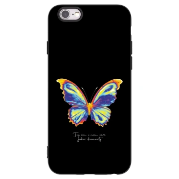 Picasee Μαύρη θήκη σιλικόνης για Apple iPhone 6/6S - Diamanty Black