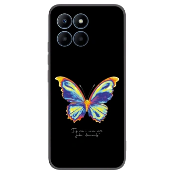 Picasee Μαύρη θήκη σιλικόνης για Honor 70 Lite - Diamanty Black
