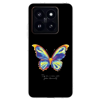 Picasee διαφανής θήκη σιλικόνης Xiaomi 14 Pro - Diamanty Black