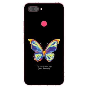 Picasee διαφανής θήκη σιλικόνης Xiaomi Mi 8 Lite - Diamanty Black