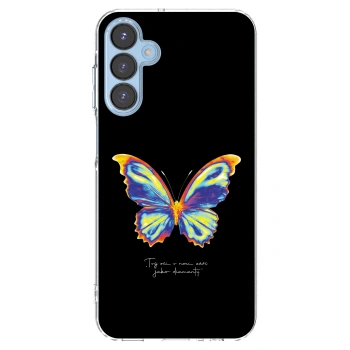 Picasee διαφανής θήκη σιλικόνης Samsung Galaxy A15 A156B 5G - Diamanty Black