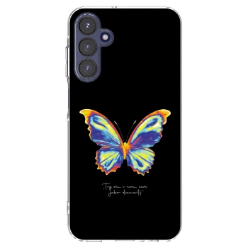 Picasee διαφανής θήκη σιλικόνης Samsung Galaxy A15 A155F 4G - Diamanty Black