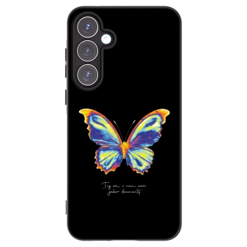 Picasee Μαύρη θήκη σιλικόνης για Samsung Galaxy A55 5G A556B - Diamanty Black
