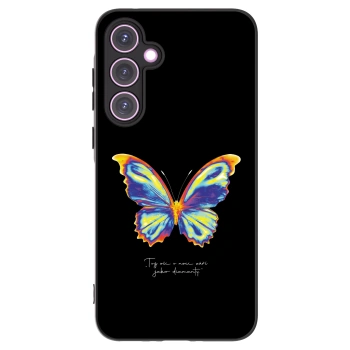Picasee Μαύρη θήκη σιλικόνης για Samsung Galaxy A35 5G A356B - Diamanty Black
