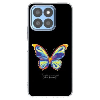 Picasee διαφανής θήκη σιλικόνης Honor X8b - Diamanty Black