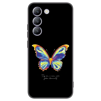 Picasee Μαύρη θήκη σιλικόνης για Vivo V40 SE 5G - Diamanty Black