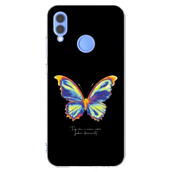 Picasee διαφανής θήκη σιλικόνης Huawei P Smart 2019 - Diamanty Black