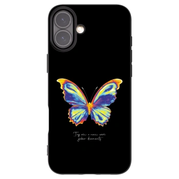 Picasee Μαύρη θήκη σιλικόνης για Apple iPhone 16 Plus - Diamanty Black