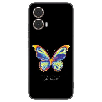 Picasee Μαύρη θήκη σιλικόνης για Motorola Moto G85 - Diamanty Black