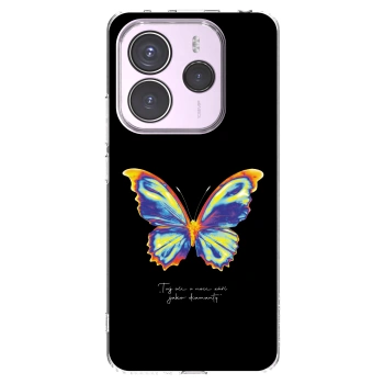 Picasee διαφανής θήκη σιλικόνης Xiaomi Redmi Note 14 5G - Diamanty Black