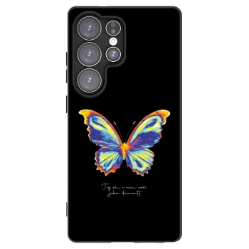 Picasee Μαύρη θήκη σιλικόνης για Samsung Galaxy S25 Ultra 5G - Diamanty Black