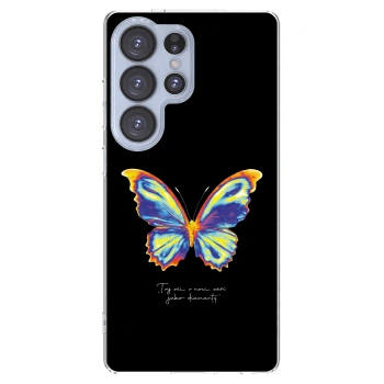 Picasee διαφανής θήκη σιλικόνης Samsung Galaxy S25 Ultra 5G - Diamanty Black