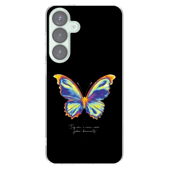 Picasee διαφανής θήκη σιλικόνης Samsung Galaxy S25+ 5G - Diamanty Black