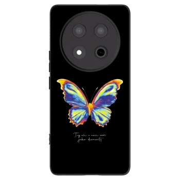 Picasee Μαύρη θήκη σιλικόνης για Honor Magic7 Lite 5G - Diamanty Black