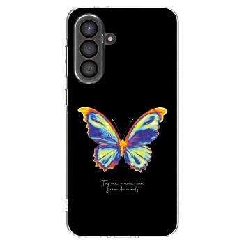 Picasee διαφανής θήκη σιλικόνης Samsung Galaxy A36 5G - Diamanty Black