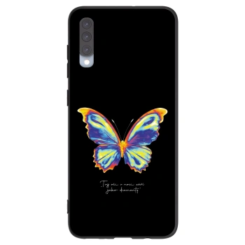 Picasee Μαύρη θήκη σιλικόνης για Samsung Galaxy A70 A705F - Diamanty Black