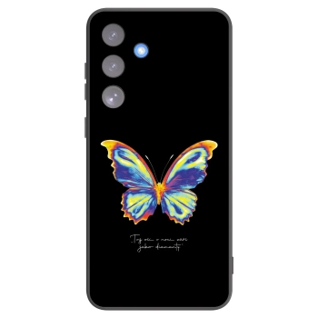 Picasee Μαύρη θήκη σιλικόνης για Samsung Galaxy S25 FE 5G - Diamanty Black