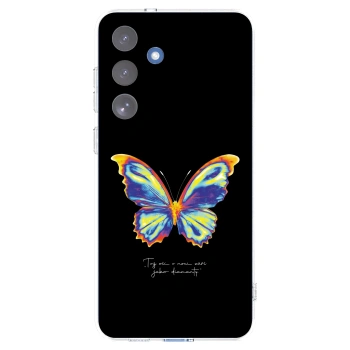 Picasee διαφανής θήκη σιλικόνης Samsung Galaxy S25 FE 5G - Diamanty Black