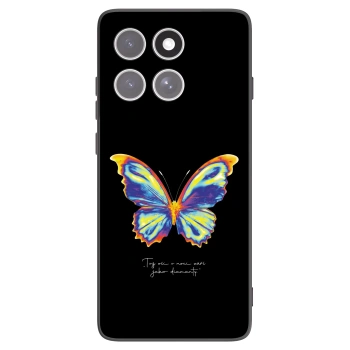 Picasee Μαύρη θήκη σιλικόνης για Motorola Edge 60 Fusion - Diamanty Black