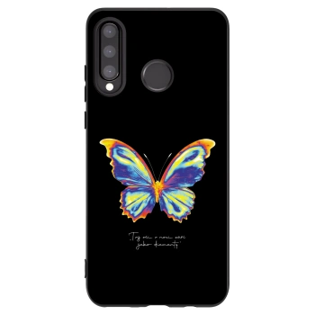 Picasee Μαύρη θήκη σιλικόνης για Huawei P30 Lite - Diamanty Black