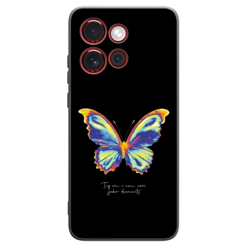 Picasee Μαύρη θήκη σιλικόνης για Motorola Edge 60 Neo 5G - Diamanty Black