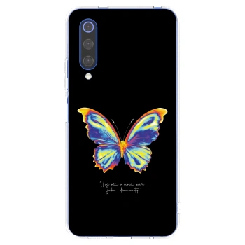 Picasee διαφανής θήκη σιλικόνης Xiaomi Mi 9 SE - Diamanty Black