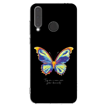 Picasee διαφανής θήκη σιλικόνης Honor 20 Lite - Diamanty Black