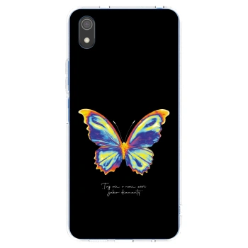 Picasee διαφανής θήκη σιλικόνης Xiaomi Redmi 7A - Diamanty Black