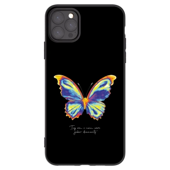Picasee Μαύρη θήκη σιλικόνης για Apple iPhone 11 Pro Max - Diamanty Black
