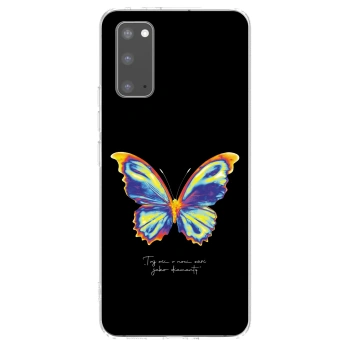 Picasee διαφανής θήκη σιλικόνης Samsung Galaxy S20 G980F - Diamanty Black