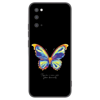 Picasee Μαύρη θήκη σιλικόνης για Samsung Galaxy S20 G980F - Diamanty Black