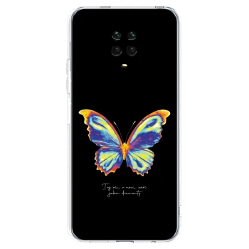 Picasee διαφανής θήκη σιλικόνης Xiaomi Redmi Note 9 Pro - Diamanty Black