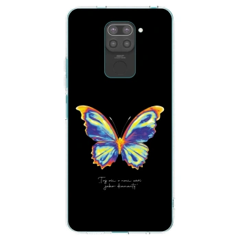 Picasee Μαύρη θήκη σιλικόνης για Xiaomi Redmi Note 9 - Diamanty Black